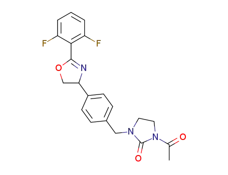 1-acetyl-3-(4-(2-(2,6-difluorophenyl)-4,5-dihydrooxazol-4-yl)benzyl)imidazolidin-2-one