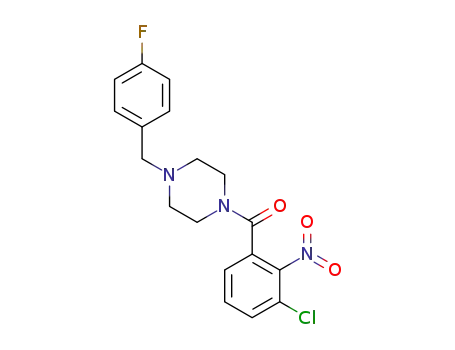 1-[4-(4-fluorobenzyl)piperazin-1-yl]-(3-chloro-2-nitrophenyl)methanone