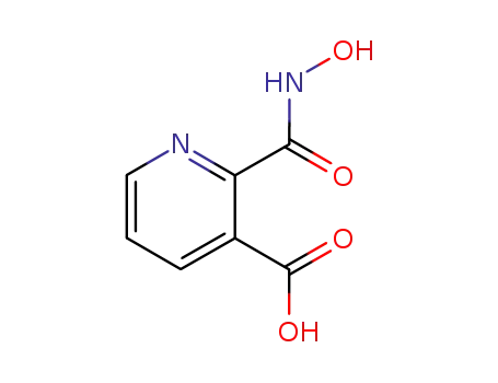 Molecular Structure of 23411-03-2 (3-Pyridinecarboxylic acid, 2-[(hydroxyamino)carbonyl]-)