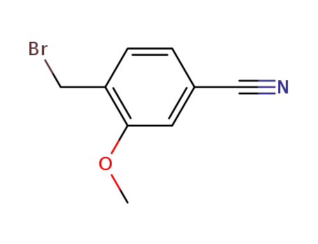 Molecular Structure of 104436-60-4 (4-CYANO-2-METHOXYBENZYL BROMIDE)