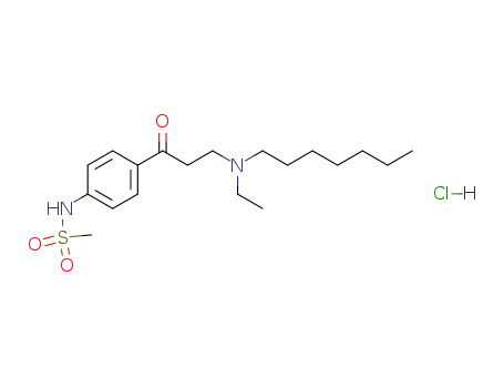 N-{4-[3-(Ethyl-heptyl-amino)-propionyl]-phenyl}-methanesulfonamide; hydrochloride