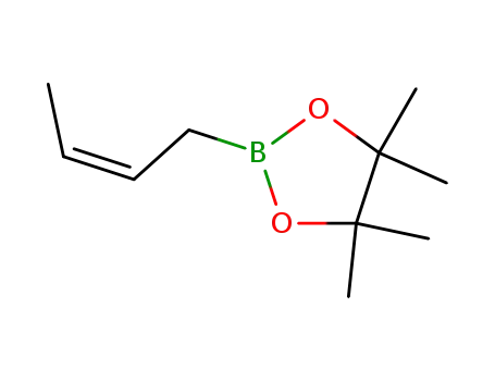 Molecular Structure of 69611-01-4 (Z-2-Buten-1-yl-boronic  acid  pinacol  ester,  Z-Crotylboronic  acid  pinacol  ester,  cis-2-(2-Buten-1-yl)-4,4,5,5-tetramethyl-1,3,2-dioxaborolane)