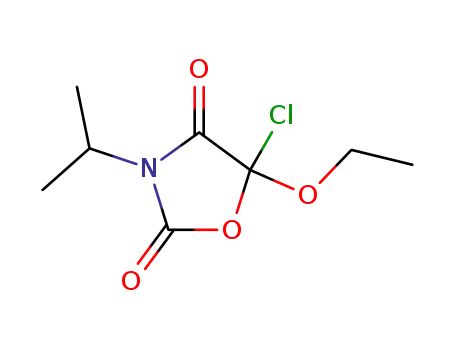 3-isopropyl-5-chloro-5-ethoxyoxazolidine-2,4-dione
