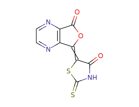 7-[4-Oxo-2-thioxo-thiazolidin-(5Z)-ylidene]-7H-furo[3,4-b]pyrazin-5-one