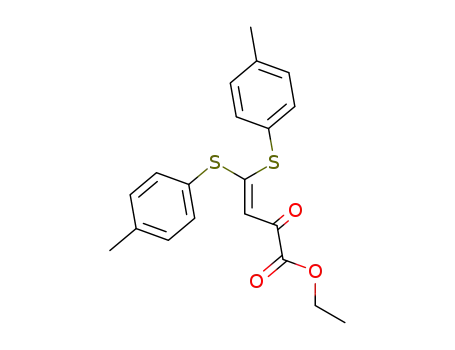2-Oxo-4,4-bis-p-tolylsulfanyl-but-3-enoic acid ethyl ester