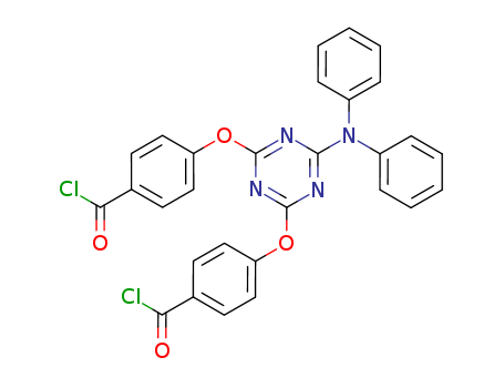 Benzoyl chloride,  4,4'-[[6-(diphenylamino)-1,3,5-triazine-2,4-diyl]bis(oxy)]bis-