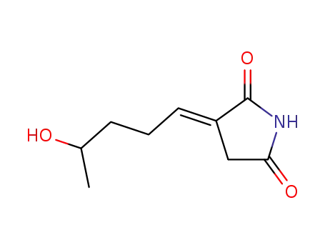Molecular Structure of 92013-82-6 (2,5-Pyrrolidinedione, 3-(4-hydroxypentylidene)-, (E)-)