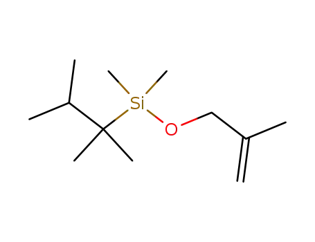 Molecular Structure of 111160-62-4 (Silane, dimethyl[(2-methyl-2-propenyl)oxy](1,1,2-trimethylpropyl)-)