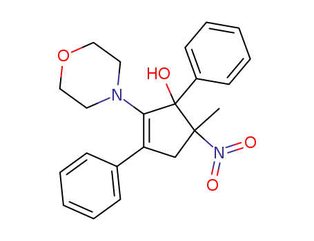 5-methyl-2-morpholino-5-nitro-1,3-diphenyl-cyclopent-2-enol