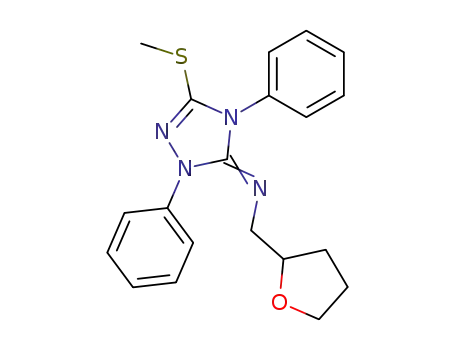 5-(tetrahydrofurfurylimino)-3-methylthio-1,4-diphenyl-Δ2-1,2,4-triazole