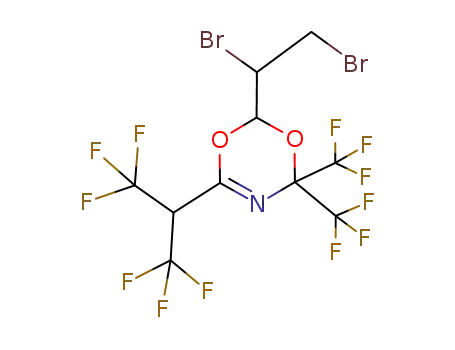 2-(1,2-dibromoethyl)-4,4-bis(trifluoromethyl)-6-(2-hydrohexafluoroisopropyl)-2H,4H-1,3,5-dioxazine