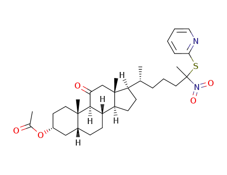 3α-acetoxy, 25-nitro-25-(pyridine-2-thiyl)-11-oxo,27-nor-5β-cholestane