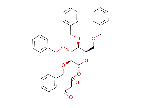 3-Oxo-butyric acid (2R,3S,4R,5S,6R)-3,4,5-tris-benzyloxy-6-benzyloxymethyl-tetrahydro-pyran-2-yl ester