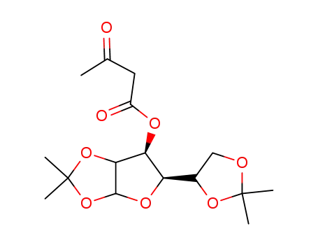 3-Oxo-butyric acid (5R,6S)-5-(2,2-dimethyl-[1,3]dioxolan-4-yl)-2,2-dimethyl-tetrahydro-furo[2,3-d][1,3]dioxol-6-yl ester
