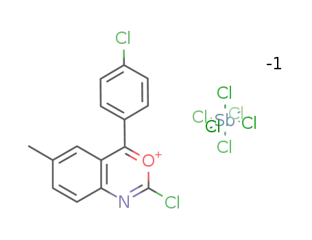 3-chloro-1-(4-chlorophenyl)-7-methylbenzo-2,4-oxazinium hexachloroantimonate