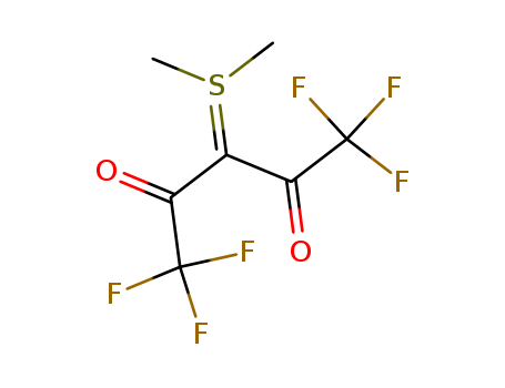 Molecular Structure of 104917-89-7 (Sulfonium, dimethyl-, 3,3,3-trifluoro-2-oxo-1-(trifluoroacetyl)propylide)