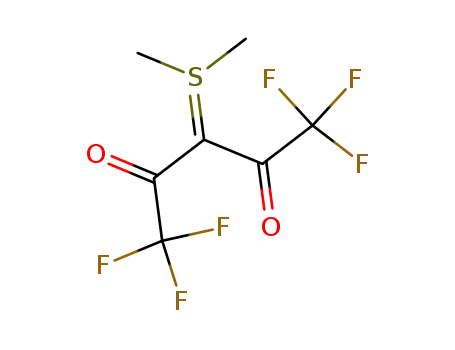 Molecular Structure of 104917-89-7 (Sulfonium, dimethyl-, 3,3,3-trifluoro-2-oxo-1-(trifluoroacetyl)propylide)