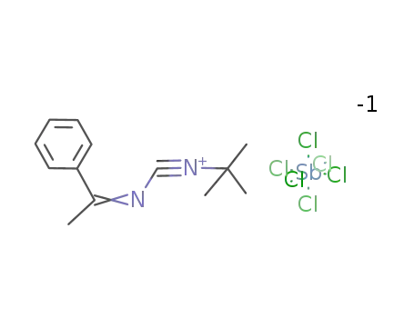 3-tert-butyl-1-(1-phenylethylidene)cyanamidium hexachloroantimonate