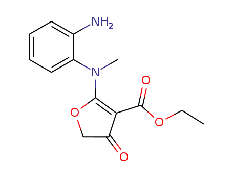 4,5-Dihydro-2-<(2-aminophenyl)methylamino>-4-oxo-3-furancarboxylic acid ethyl ester