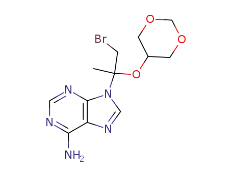 9-[2-Bromo-1-([1,3]dioxan-5-yloxy)-1-methyl-ethyl]-9H-purin-6-ylamine