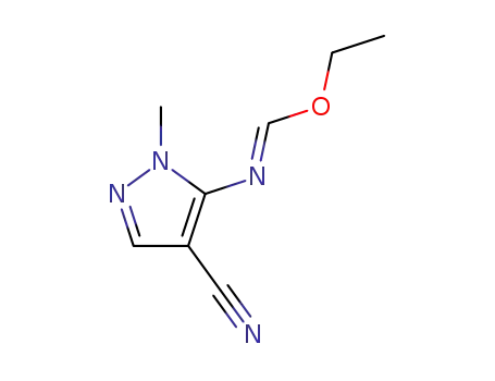 4-cyano-5-<(ethoxymethylene)amino>-1-methylpyrazole
