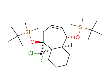 (1S,3S,7S,8S)-3,7-Bis-(tert-butyl-dimethyl-silanyloxy)-2,2-dichloro-tricyclo[6.4.0.01,3]dodec-5-ene