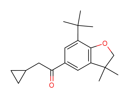 1-(7-tert-butyl-2,3-dihydro-3,3-dimethyl-5-benzofuranyl)-2-cyclopropylethan-1-one