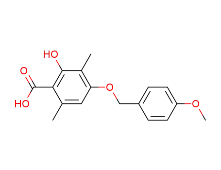 2-hydroxy-4-(4-methoxybenzyloxy)-3,6-dimethylbenzoic acid