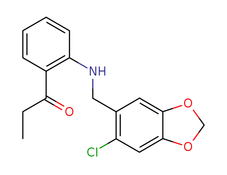 1-{2-[(6-chloro-benzo[1,3]dioxol-5-ylmethyl)-amino]-phenyl}-propan-1-one