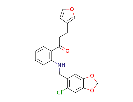 1-{2-[(6-chloro-benzo[1,3]dioxol-5-ylmethyl)-amino]-phenyl}-3-furan-3-yl-propan-1-one