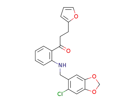 1-{2-[(6-chloro-benzo[1,3]dioxol-5-ylmethyl)-amino]-phenyl}-3-furan-2-yl-propan-1-one