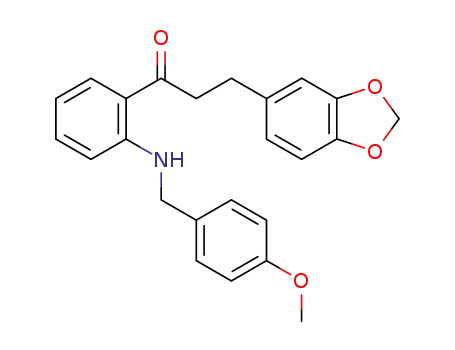 3-benzo[1,3]dioxol-5-yl-1-[2-(4-methoxy-benzylamino)-phenyl]-propan-1-one