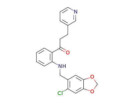 1-{2-[(6-chloro-benzo[1,3]dioxol-5-ylmethyl)-amino]-phenyl}-3-pyridin-3-yl-propan-1-one