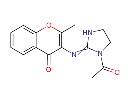 1-acetyl-2-(2-methyl-4-oxo-4H-benzopyran-3-yl)iminoimidazolidine