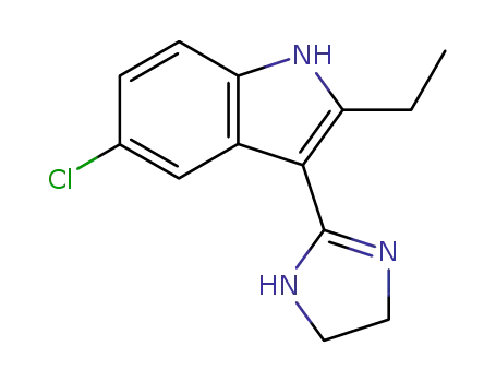 5-chloro-3-(4,5-dihydro-1-H-imidazol-2-yl)-2-ethyl-1H-indole