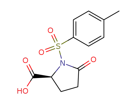 Molecular Structure of 21957-65-3 (5-oxo-1-[(p-tolyl)sulphonyl]-L-proline)