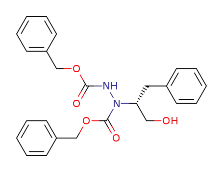 (R)-dibenzyl 1-(1-hydroxy-3-phenylpropan-2-yl)hydrazine-1,2-dicarboxylate