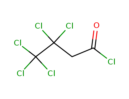 Molecular Structure of 484067-67-6 (Butanoyl chloride, 3,3,4,4,4-pentachloro-)
