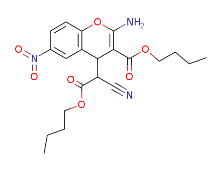 2-amino-4-(butoxycarbonyl-cyano-methyl)-6-nitro-4H-chromene-3-carboxylic acid butyl ester