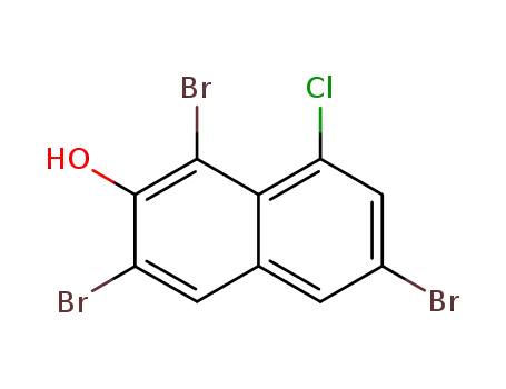 1,3,6-tribromo-8-chloro-naphthalen-2-ol