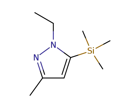 1-ethyl-3-methyl-5-(trimethylsilyl)pyrazole