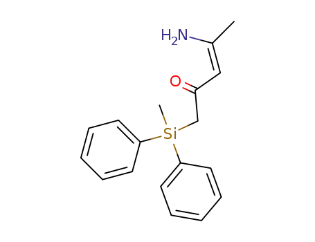 4-amino-1-(methyldiphenylsilyl)pent-3-en-2-one
