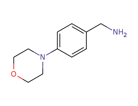 Molecular Structure of 214759-74-7 (4-MORPHOLINOBENZYLAMINE)
