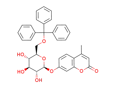4-methyl-7-(3,4,5-trihydroxy-6-trityloxymethyl-tetrahydro-pyran-2-yloxy)-chromen-2-one