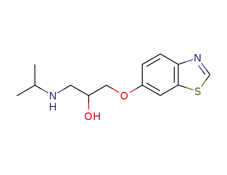 Molecular Structure of 55982-34-8 (2-Propanol, 1-(6-benzothiazolyloxy)-3-[(1-methylethyl)amino]-)