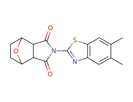 2-(5,6-dimethyl-benzothiazol-2-yl)-hexahydro-4,7-epioxido-isoindole-1,3-dione