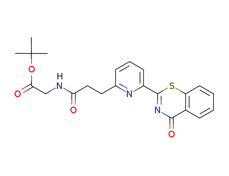 tert-butyl ({3-[6-(4-Oxo-4H-1,3-benzothiazin-2-yl)-2-pyridyl]propanoyl }amino)acetate