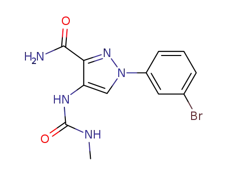1-(3-bromophenyl)-4-[(methylcarbamoyl)amino]-1H-pyrazole-3-carboxamide