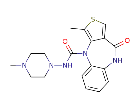 4,9-dihydro-3-methyl-4-{[(4-methyl-1-piperazinyl)amino]carbonyl}-10H-thieno[3,4-b][1,5]benzodiazepin-10-one