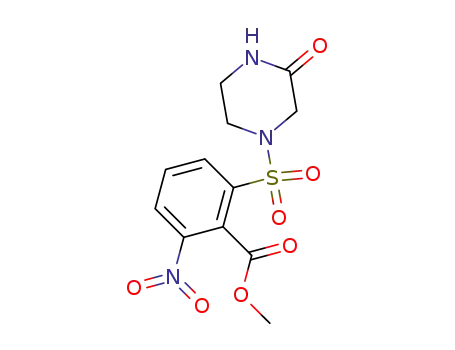 methyl 6-Nitro-2-[3-oxo-1-piperazinylsulfonyl]benzoate